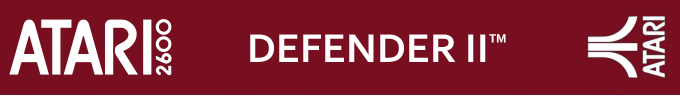 Defender II logo for Atari 2600